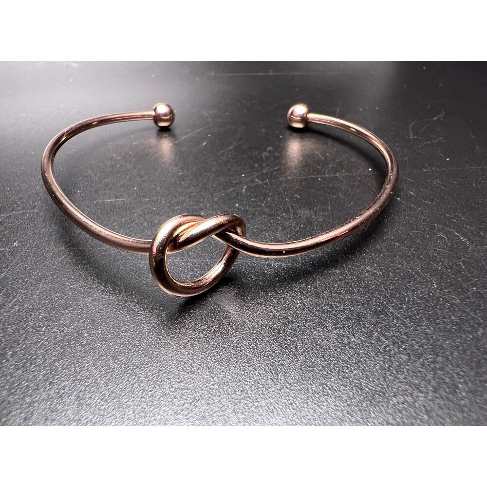 Rose Gold Knot Cuff Bracelet